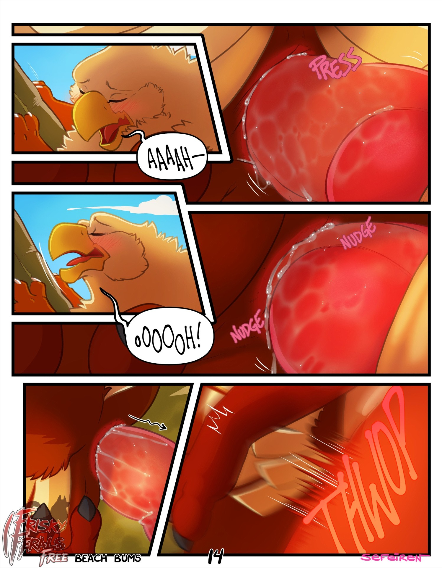 Frisky Ferals - Beach Bums porn comic picture 14