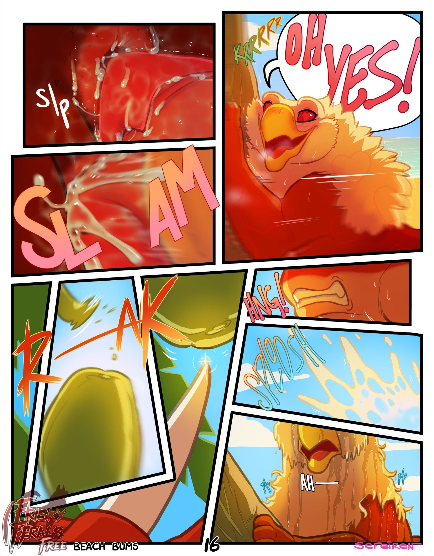 Frisky Ferals - Beach Bums porn comic picture 16