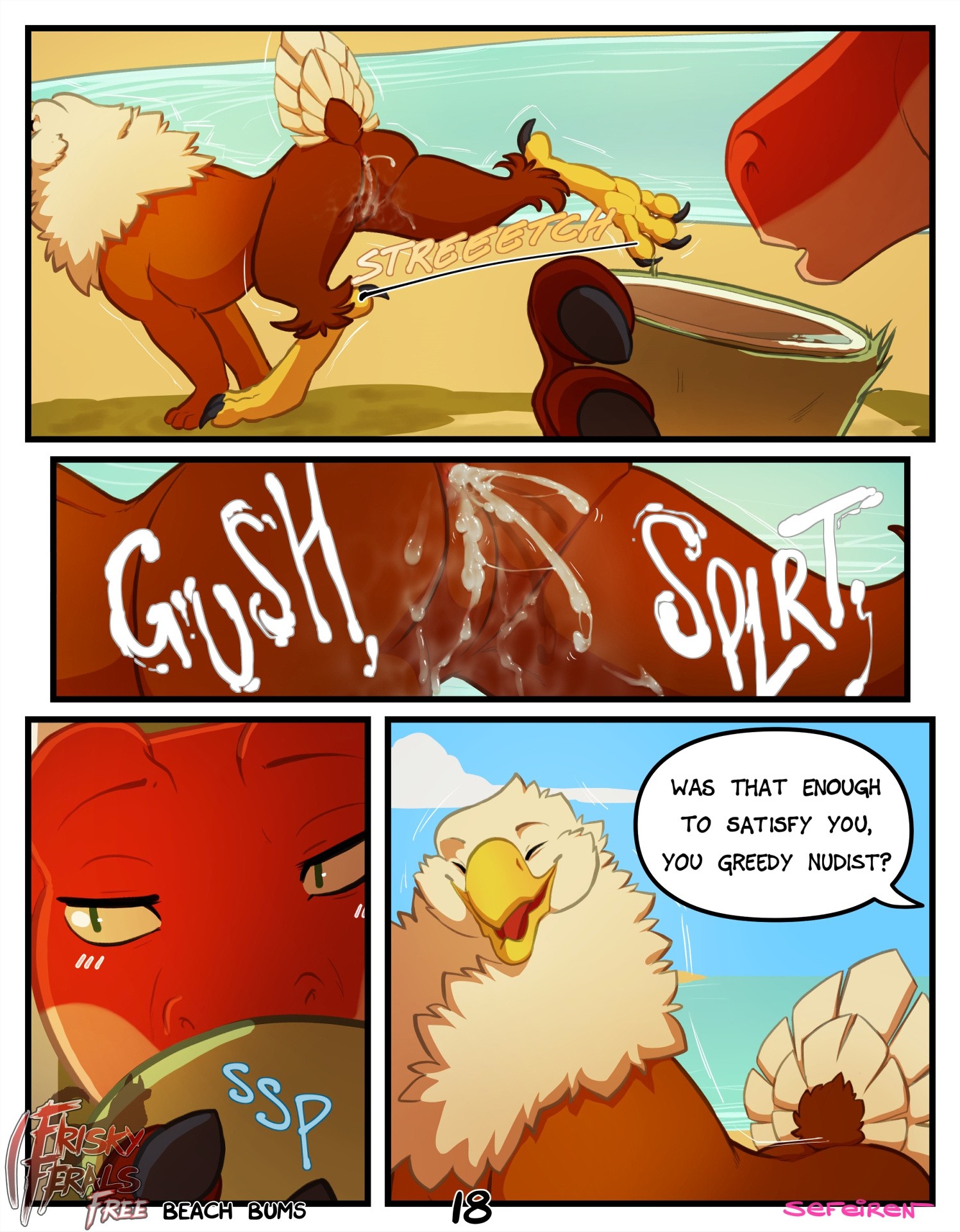 Frisky Ferals - Beach Bums porn comic picture 18