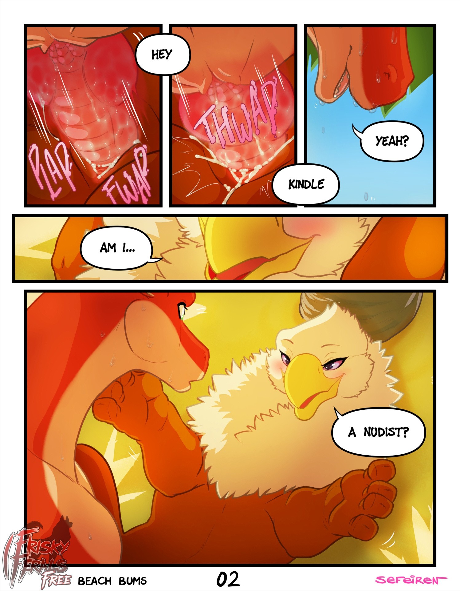Frisky Ferals - Beach Bums porn comic picture 2