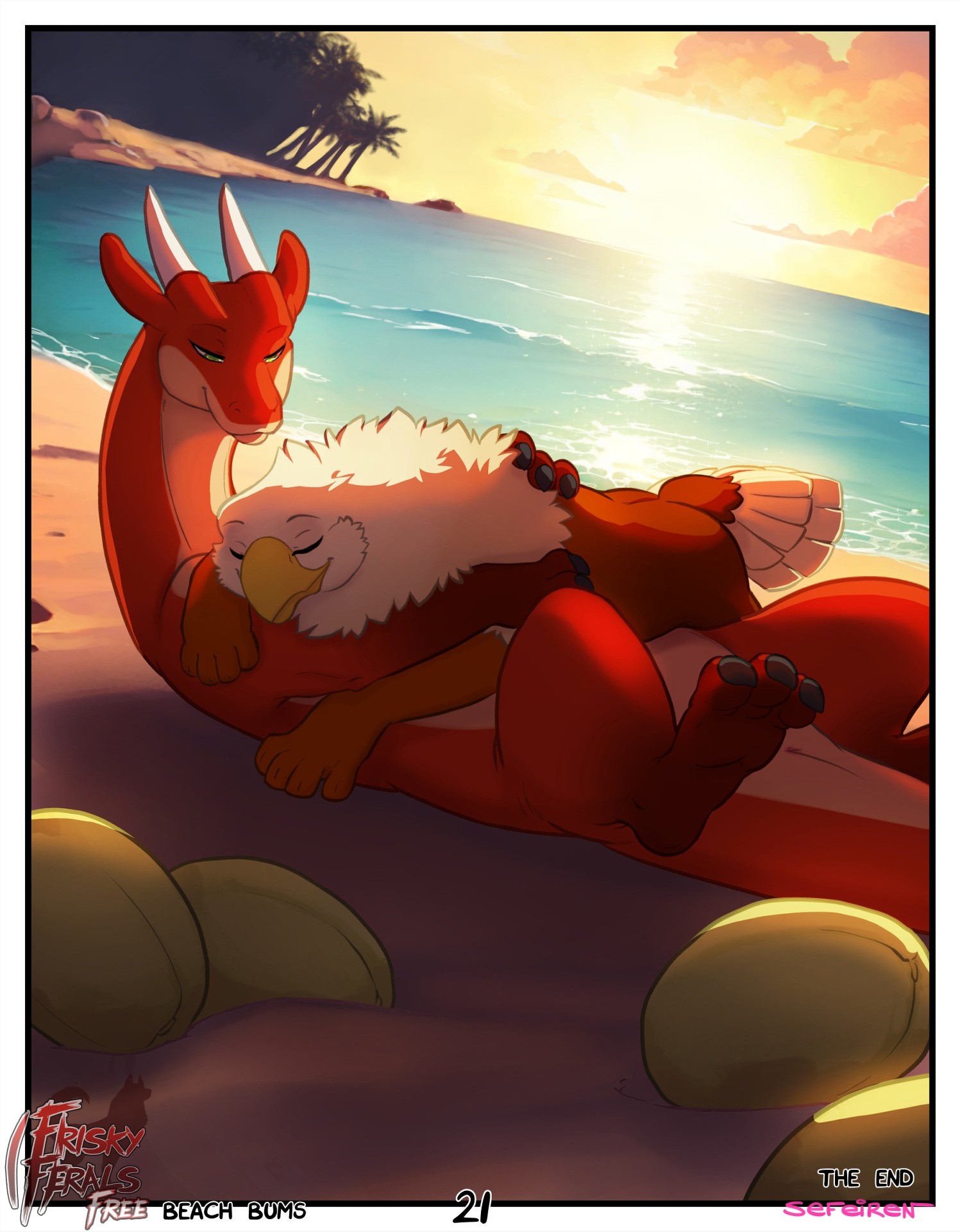 Frisky Ferals - Beach Bums porn comic picture 21