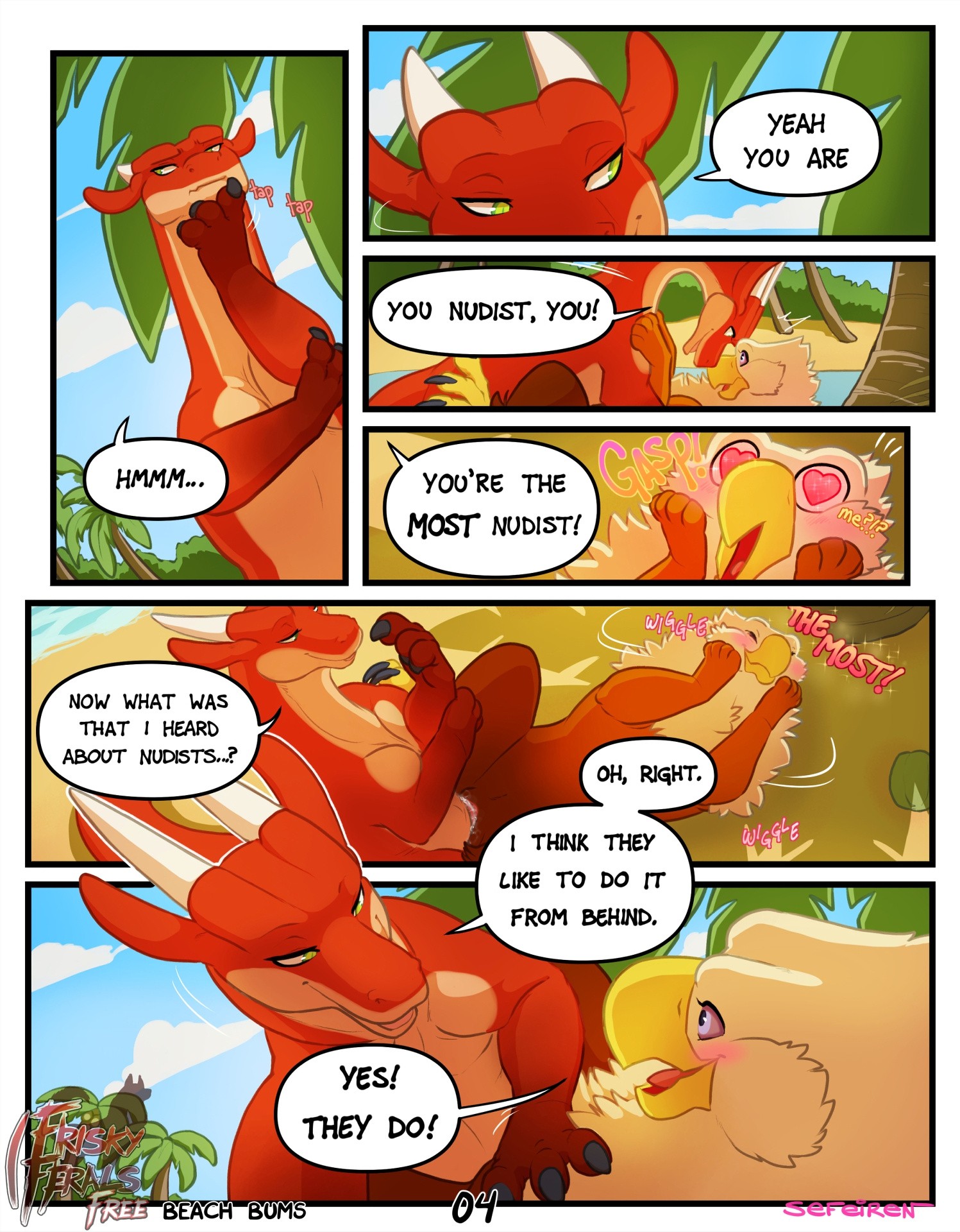 Frisky Ferals - Beach Bums porn comic picture 4