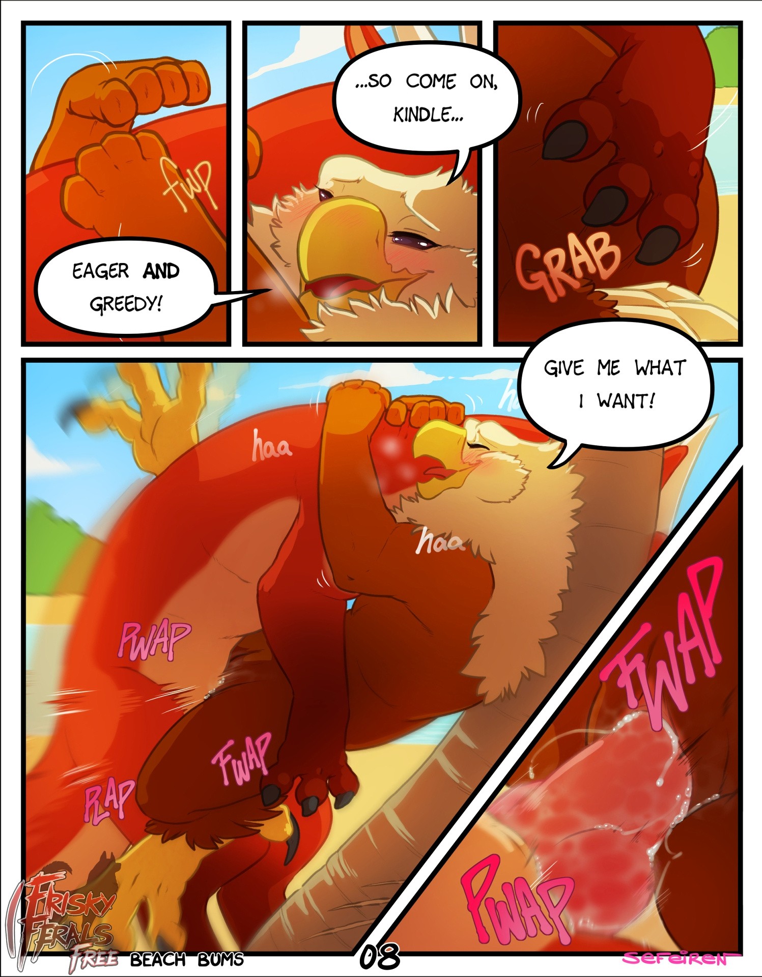 Frisky Ferals - Beach Bums porn comic picture 8