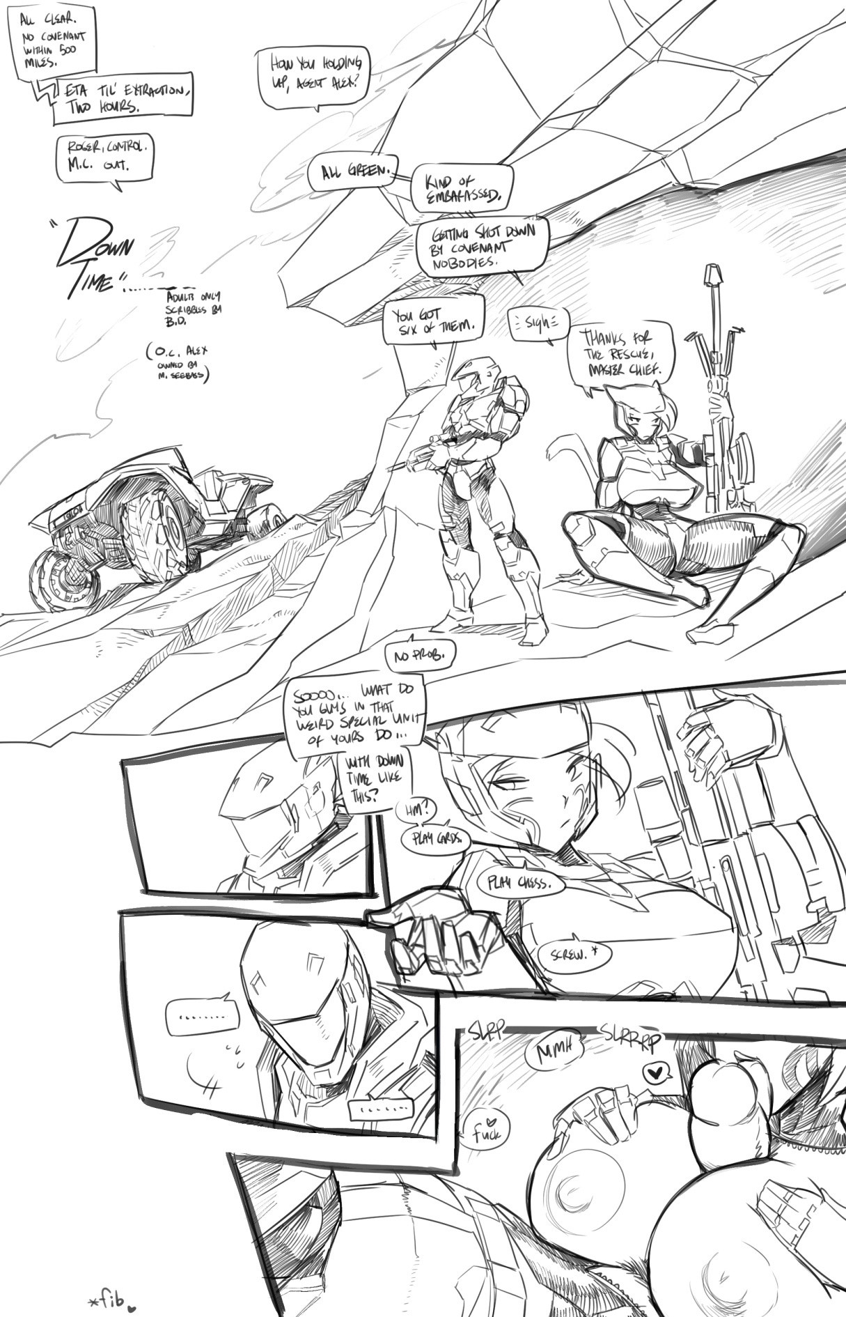 Down time porn comic picture 1