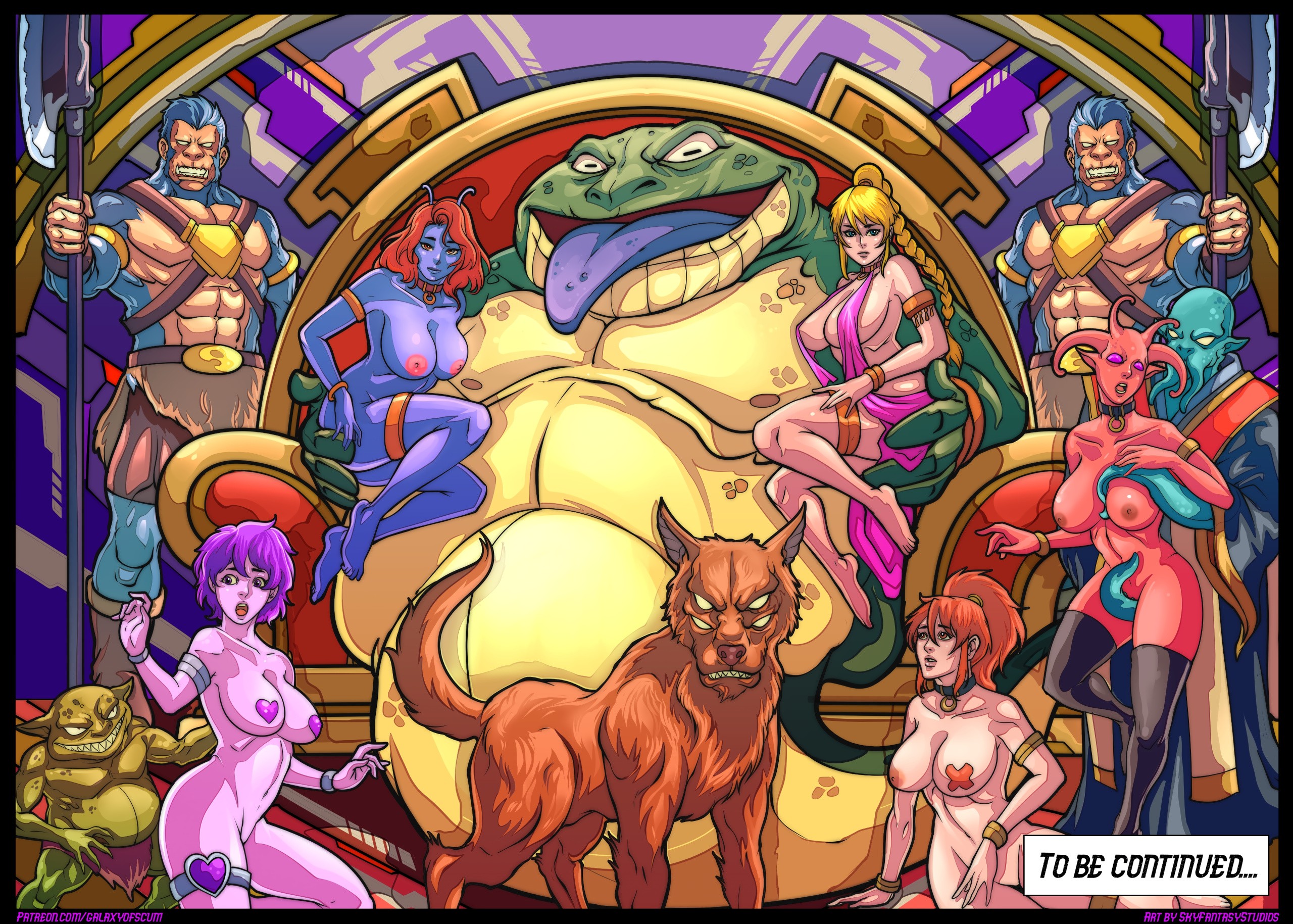 Galaxy of Scum Issue 1: Urgo's Palace porn comic picture 14