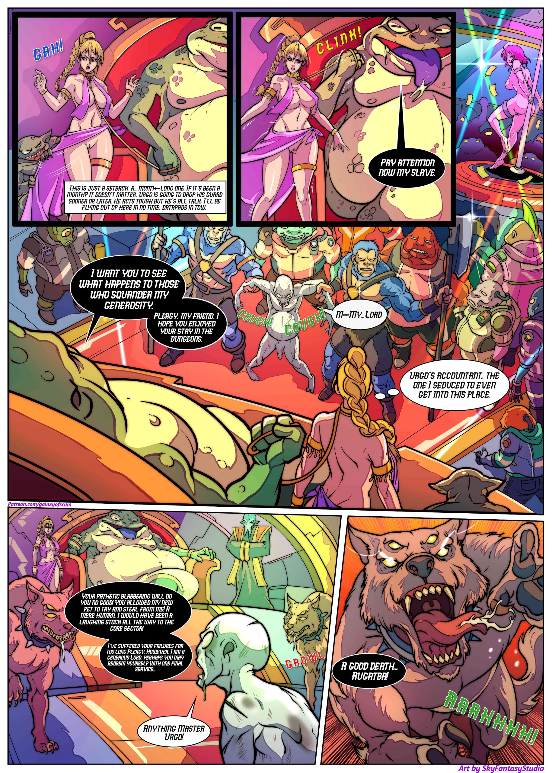 Galaxy of Scum Issue 1: Urgo's Palace porn comic picture 4
