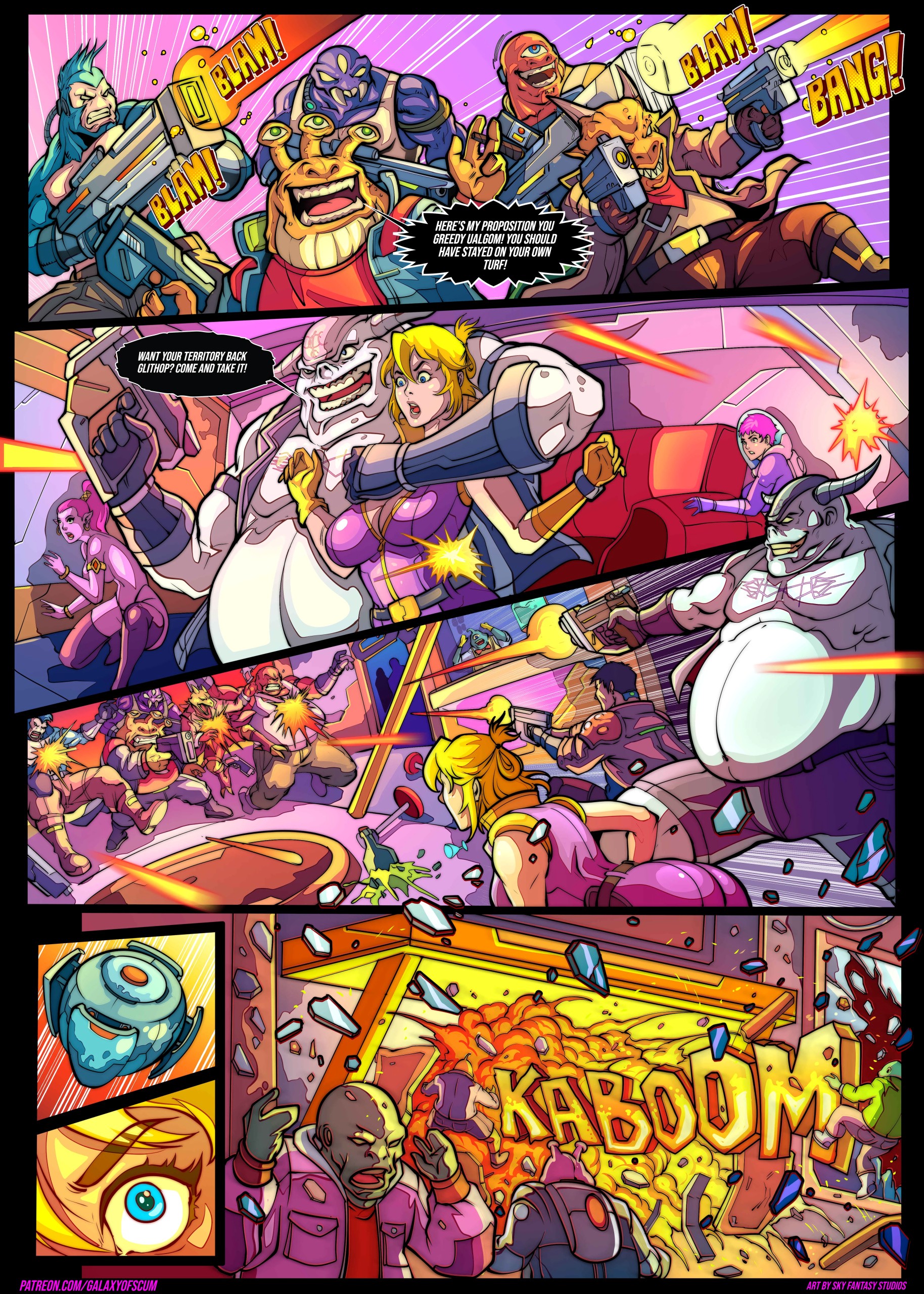 Galaxy of Scum Issue 2: Smuggler's and Bugs porn comic picture 12