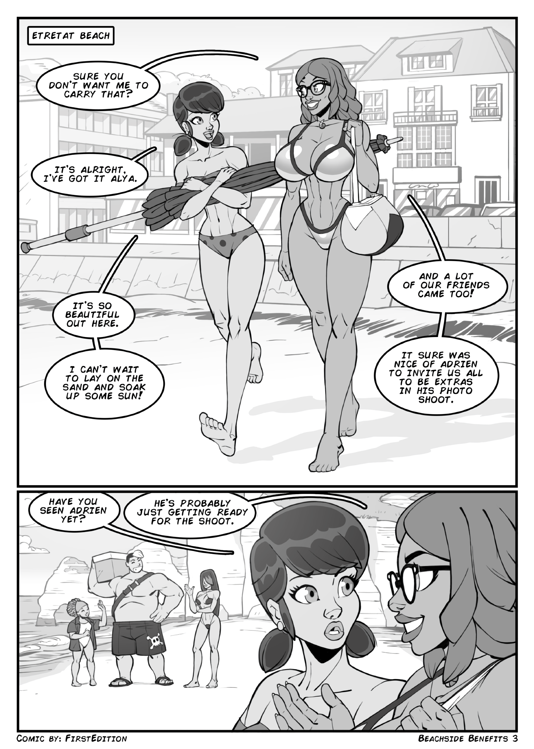 Rena Rouge Beachside Benefits porn comic picture 2