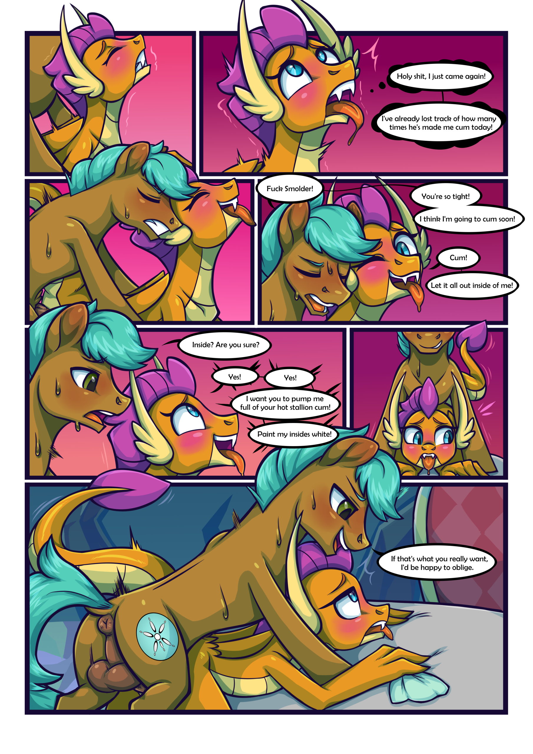 Smolder x OC Comic 2 porn comic picture 4