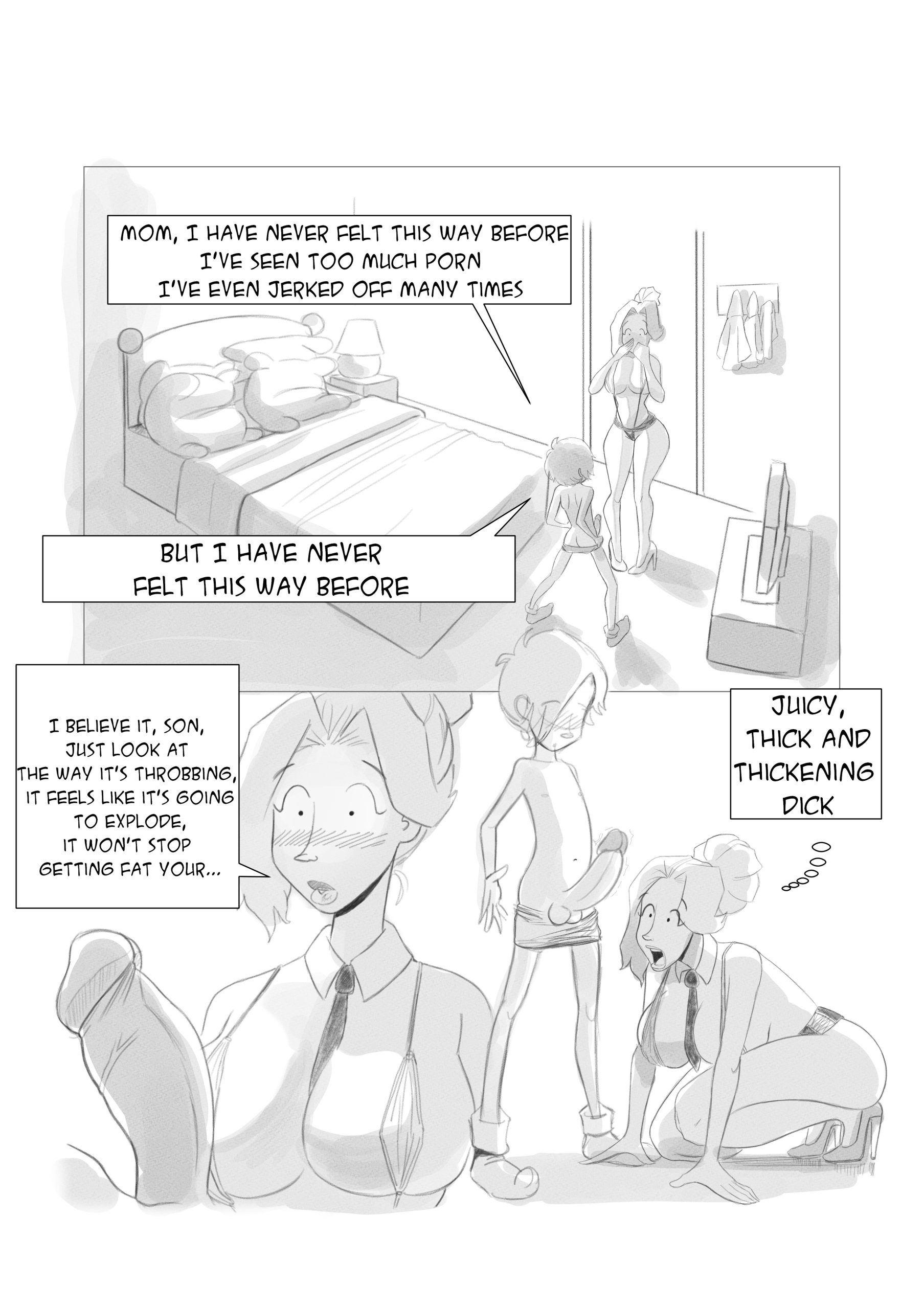 A Night With Mom porn comic picture 22