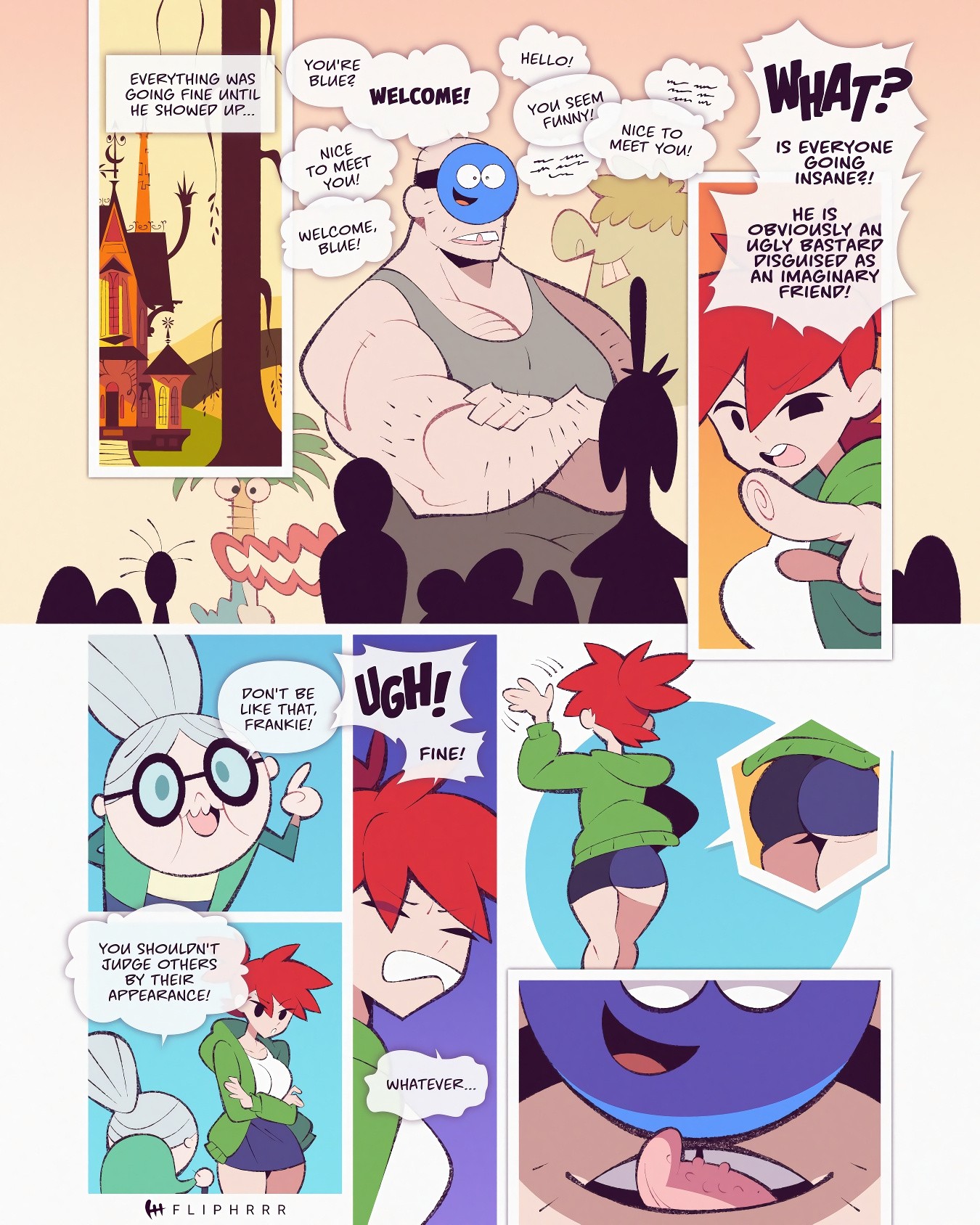 Blue's Extortion porn comic picture 3