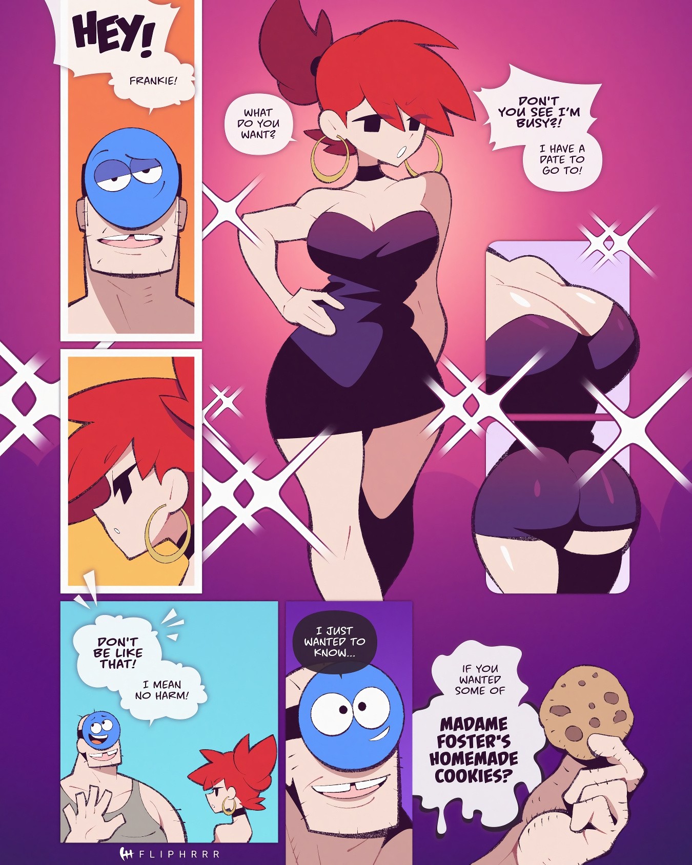 Blue's Extortion porn comic picture 4