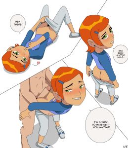 Fun with gwen's butt porn comic picture 1