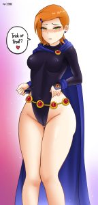 Gwen tennyson wearing raven's outfit porn comic picture 1