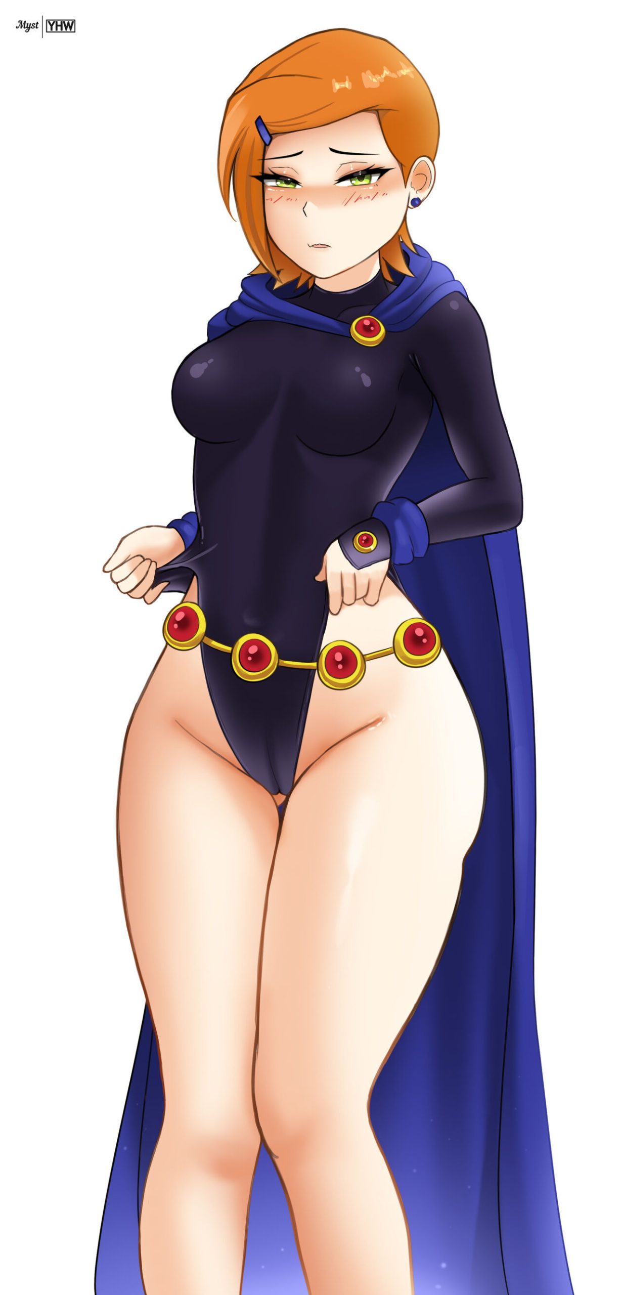Gwen tennyson wearing raven's outfit porn comic picture 10