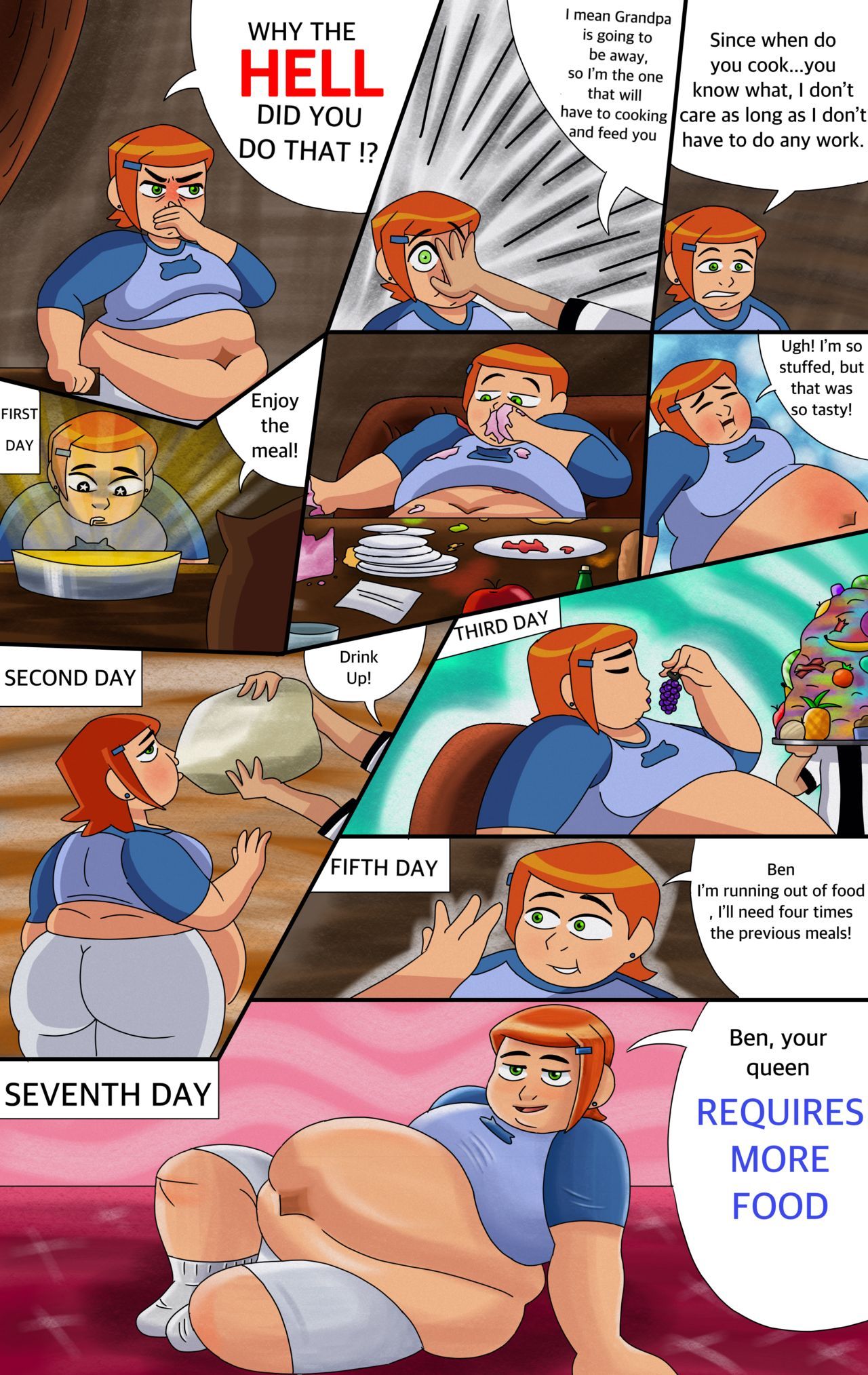 Gwen’s gain porn comic picture 6