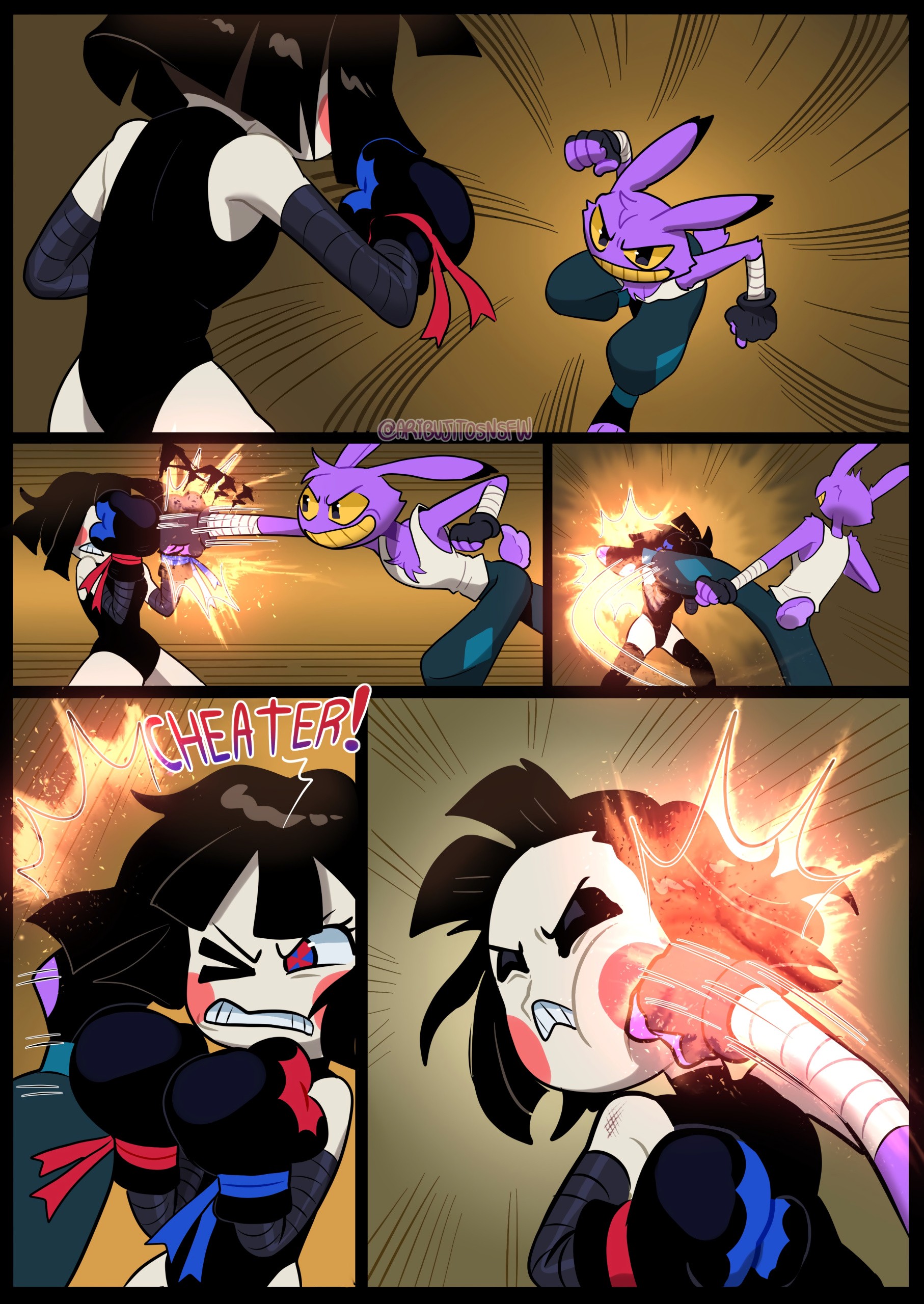 The Amazing Digital Fight Club porn comic picture 3