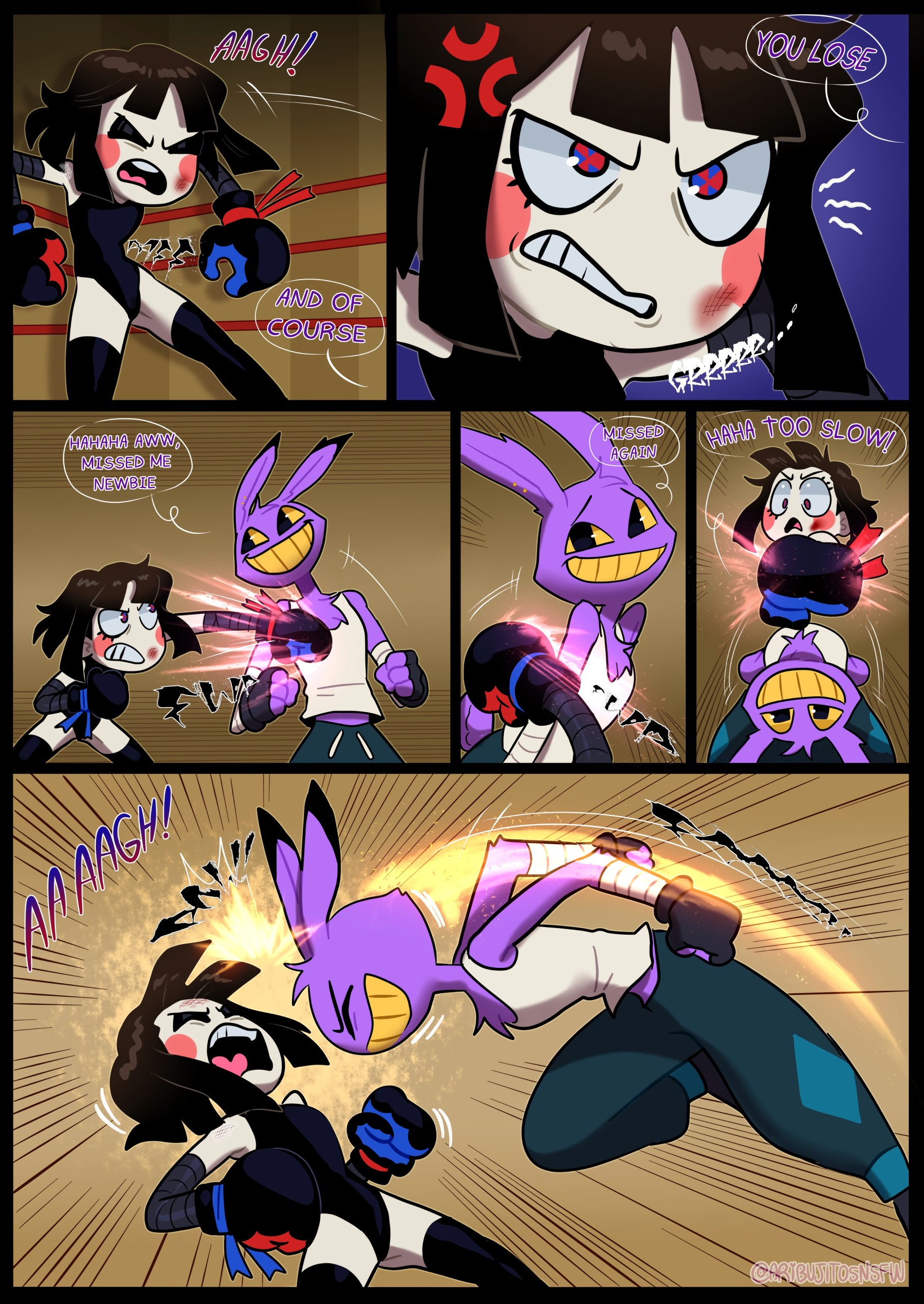 The Amazing Digital Fight Club porn comic picture 4