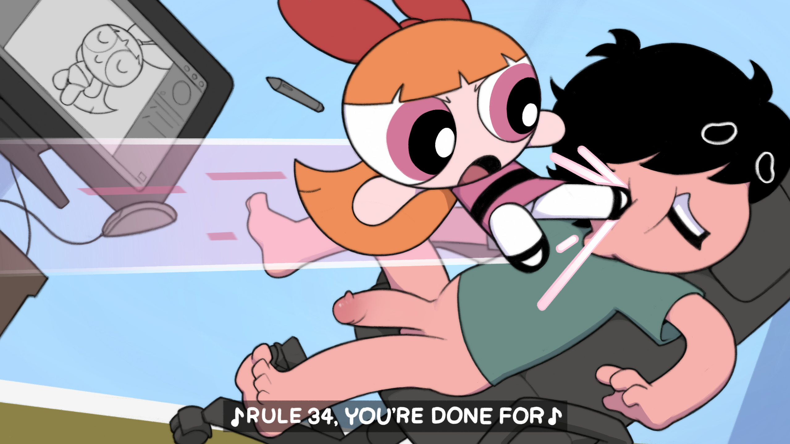 The PowerPuff Girls vs Garabatoz porn comic picture 2