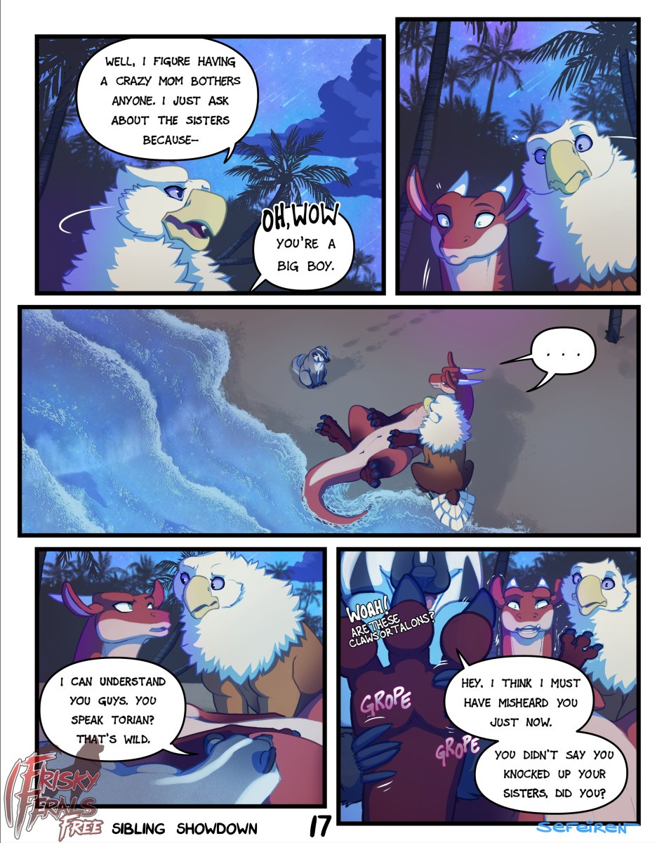 Frisky Ferals - Sibling Showdown porn comic picture 17