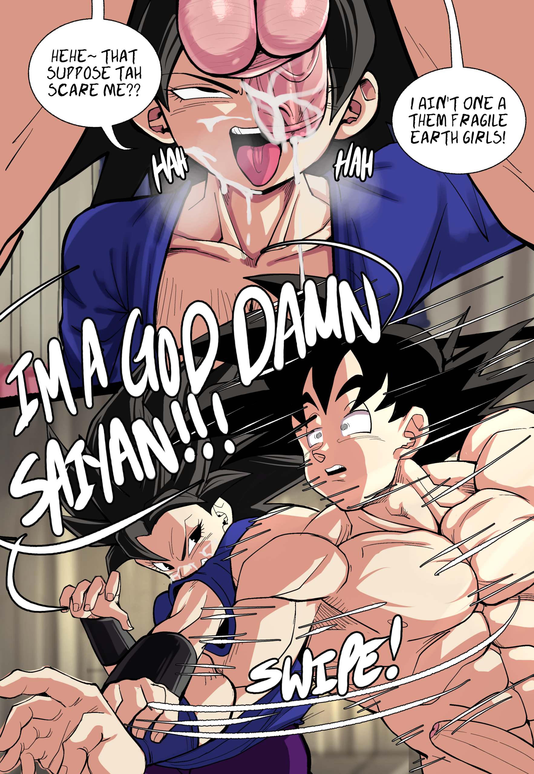 Caulifla's Ki Malfunction porn comic picture 14