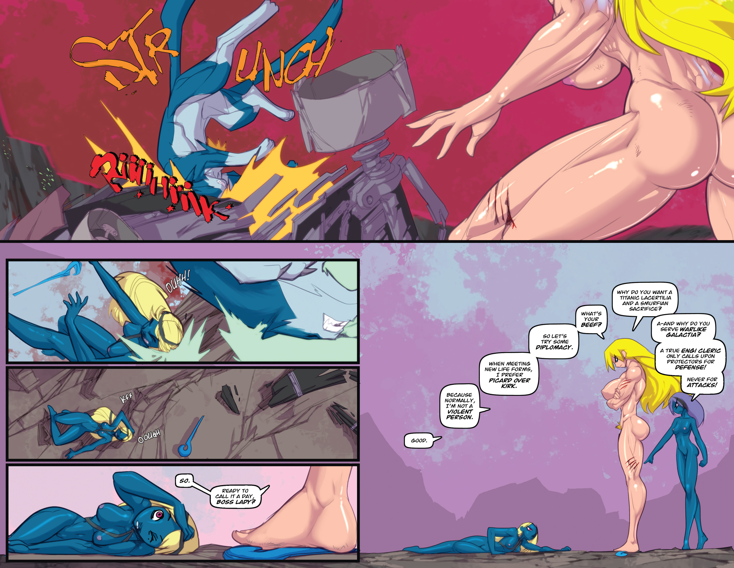 Gina Diggers: Warnerd of Mars porn comic picture 17