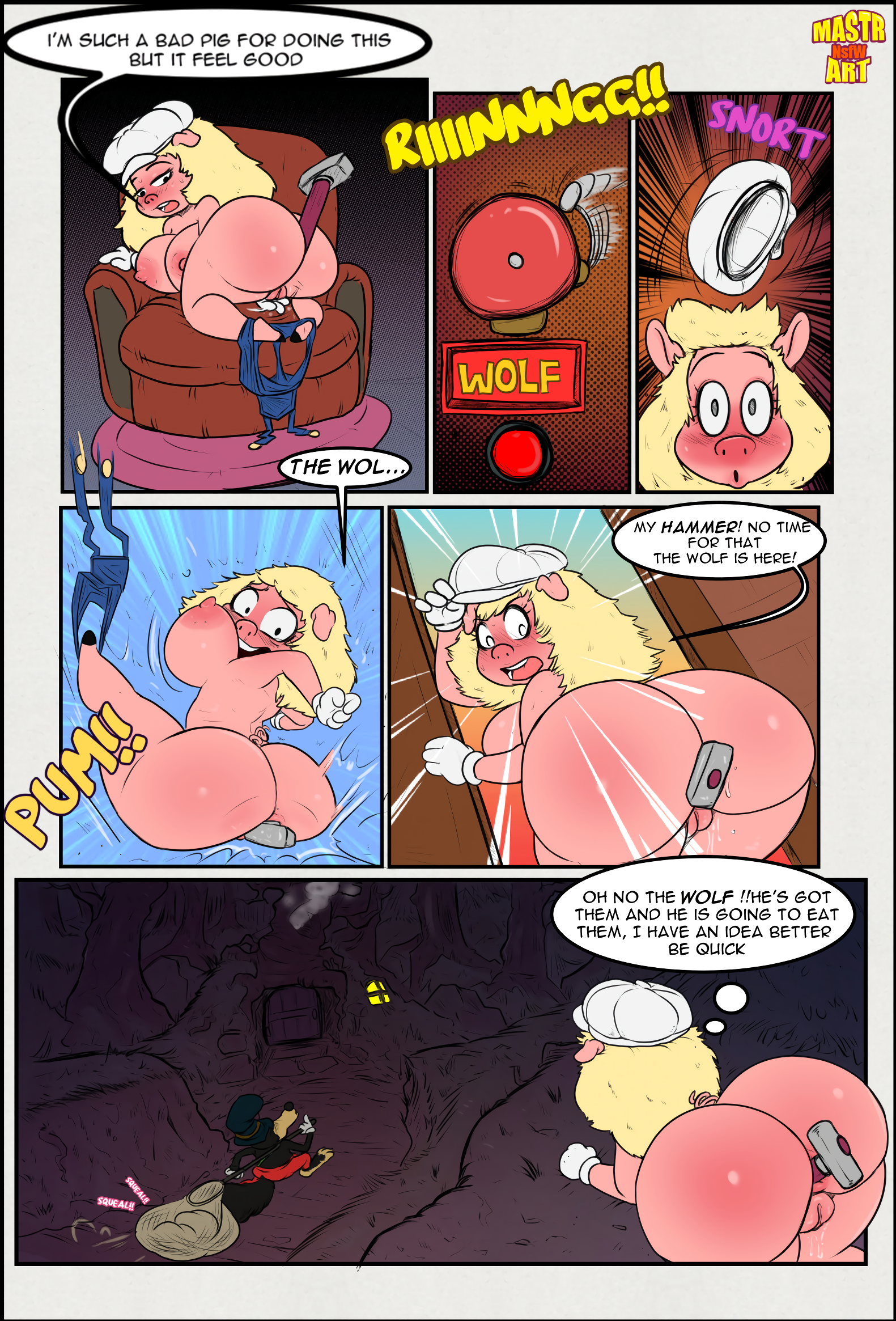 The three short stack pigs porn comic picture 4