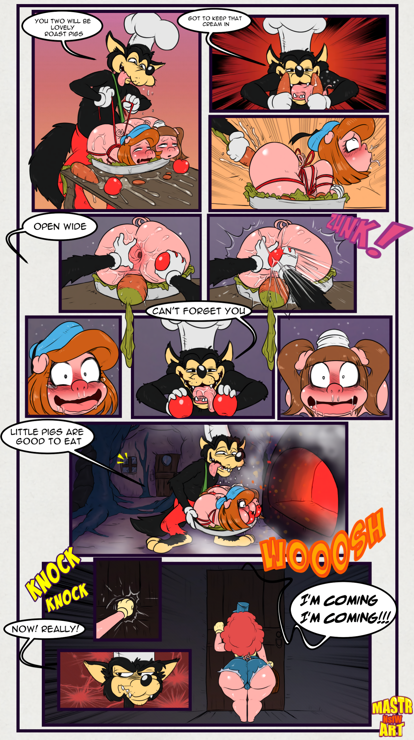 The three short stack pigs porn comic picture 7