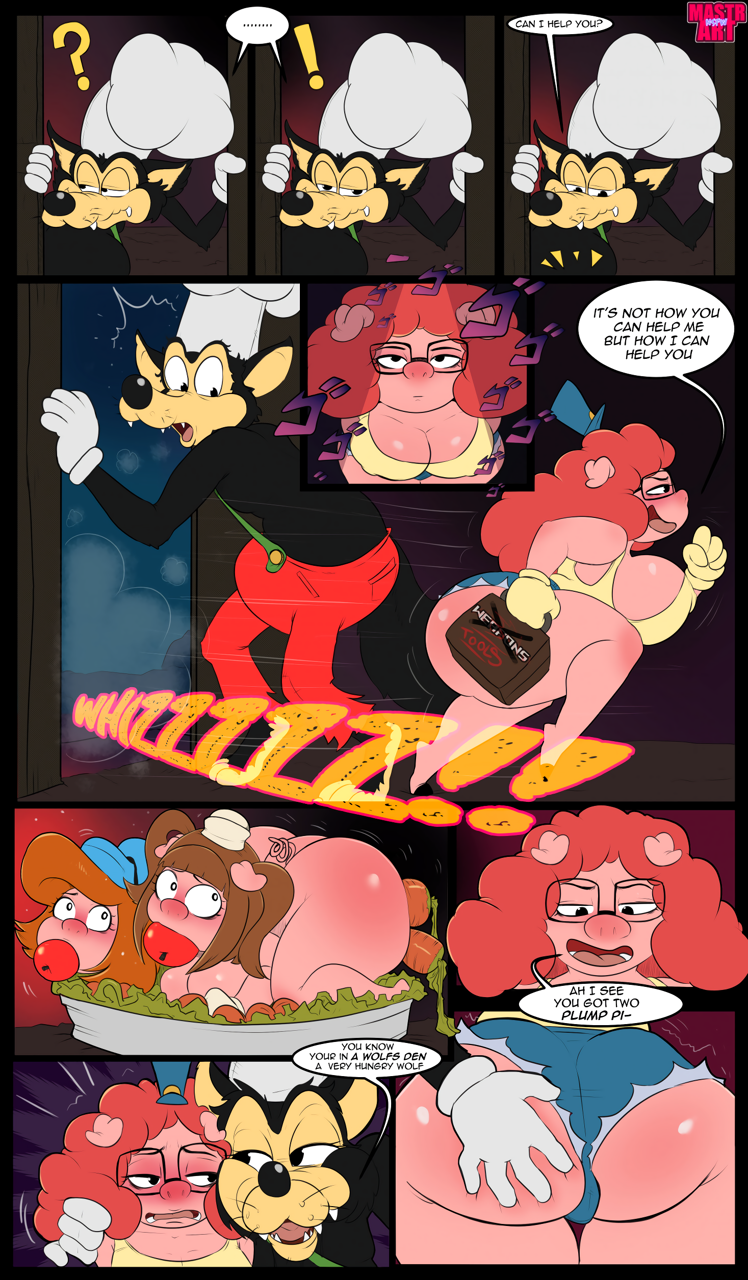 The three short stack pigs porn comic picture 8