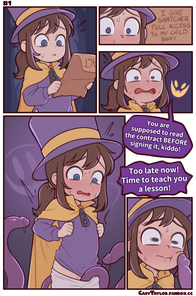 Hat Kid - The Fine Print porn comic picture 1