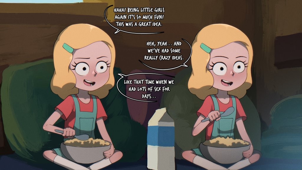 Double Beth porn comic picture 5