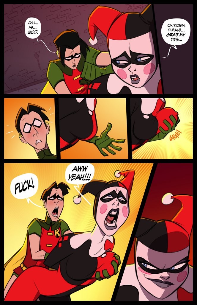 Harley Quinn & Jason Todd porn comic picture 5