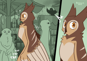 Kinky Owls: Bondage porn comic picture 1