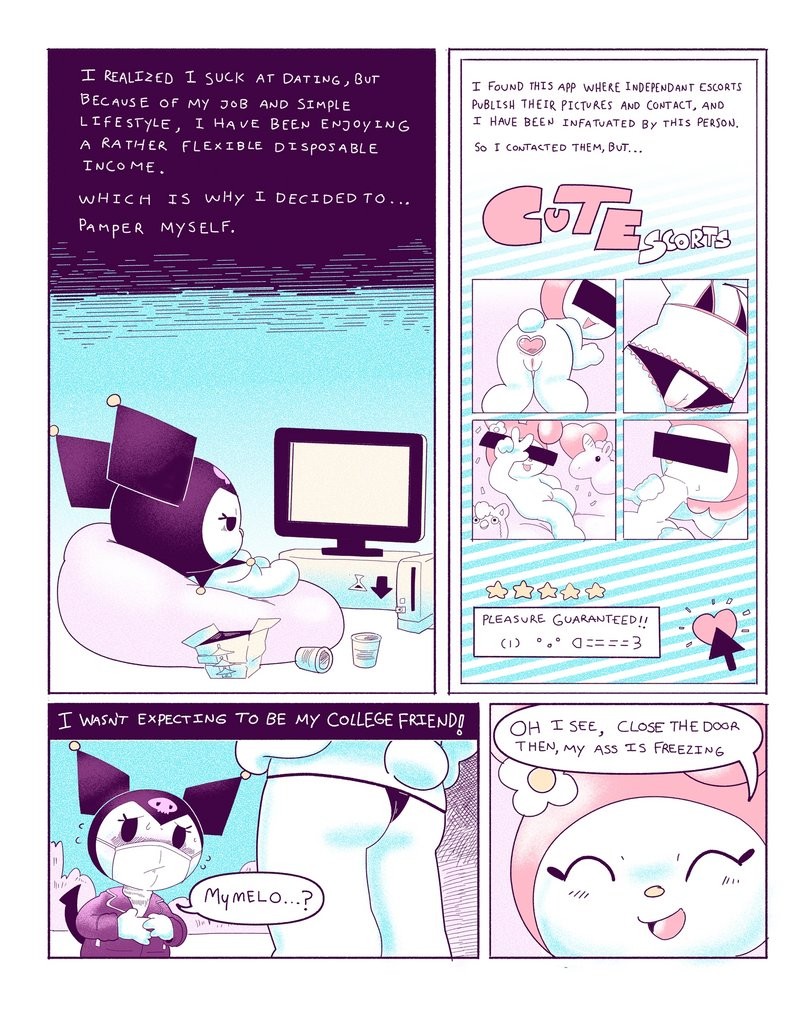 Kuromi on Soapland porn comic picture 4