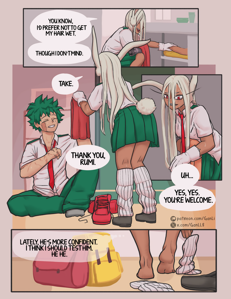 Mirko X Deku porn comic picture 4