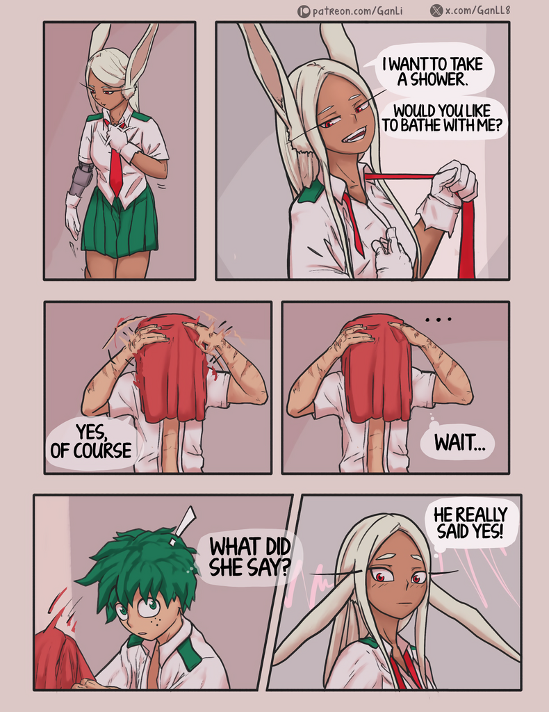 Mirko X Deku porn comic picture 5