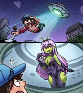 Out of this world porn comic picture 1