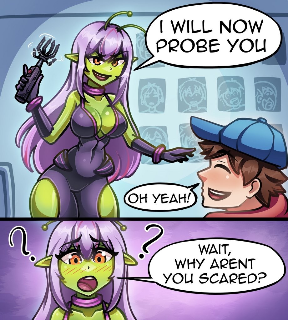 Out of this world porn comic picture 2