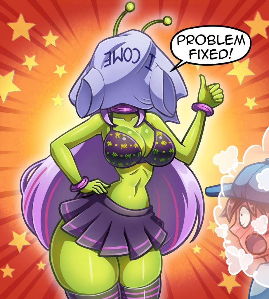 Out of this world porn comic picture 39