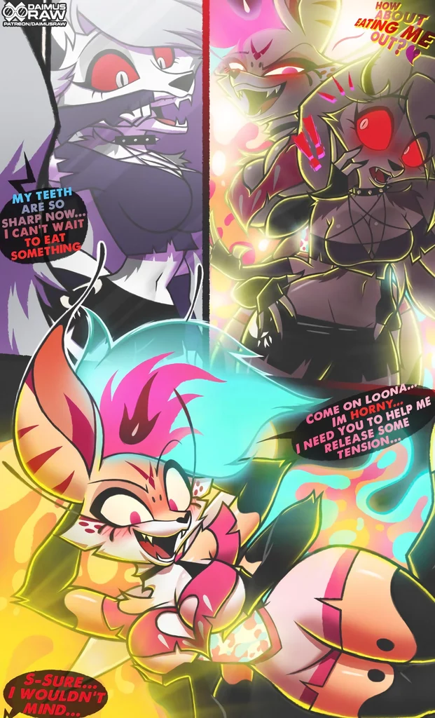 Loona x Bee porn comic picture 1