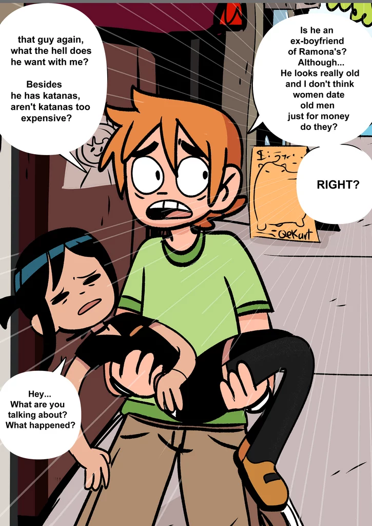 Scott Pilgrim Has a Job porn comic picture 14