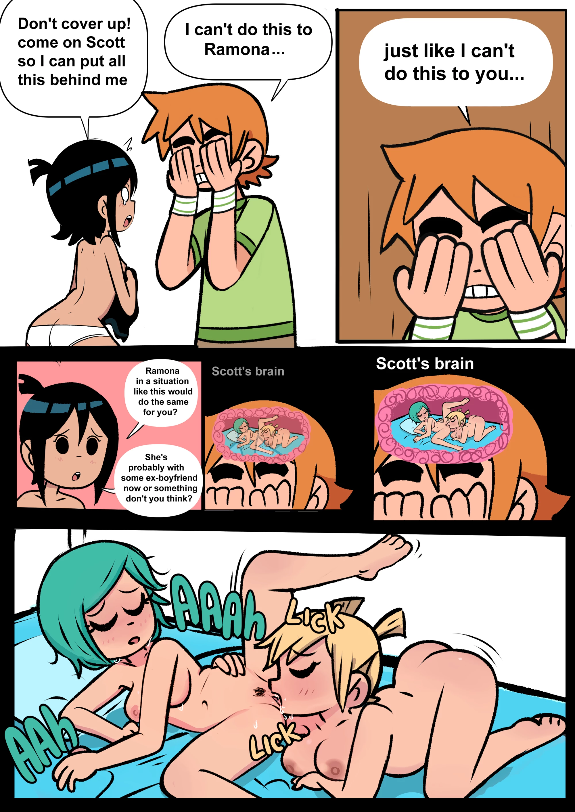 Scott Pilgrim Has a Job porn comic picture 22