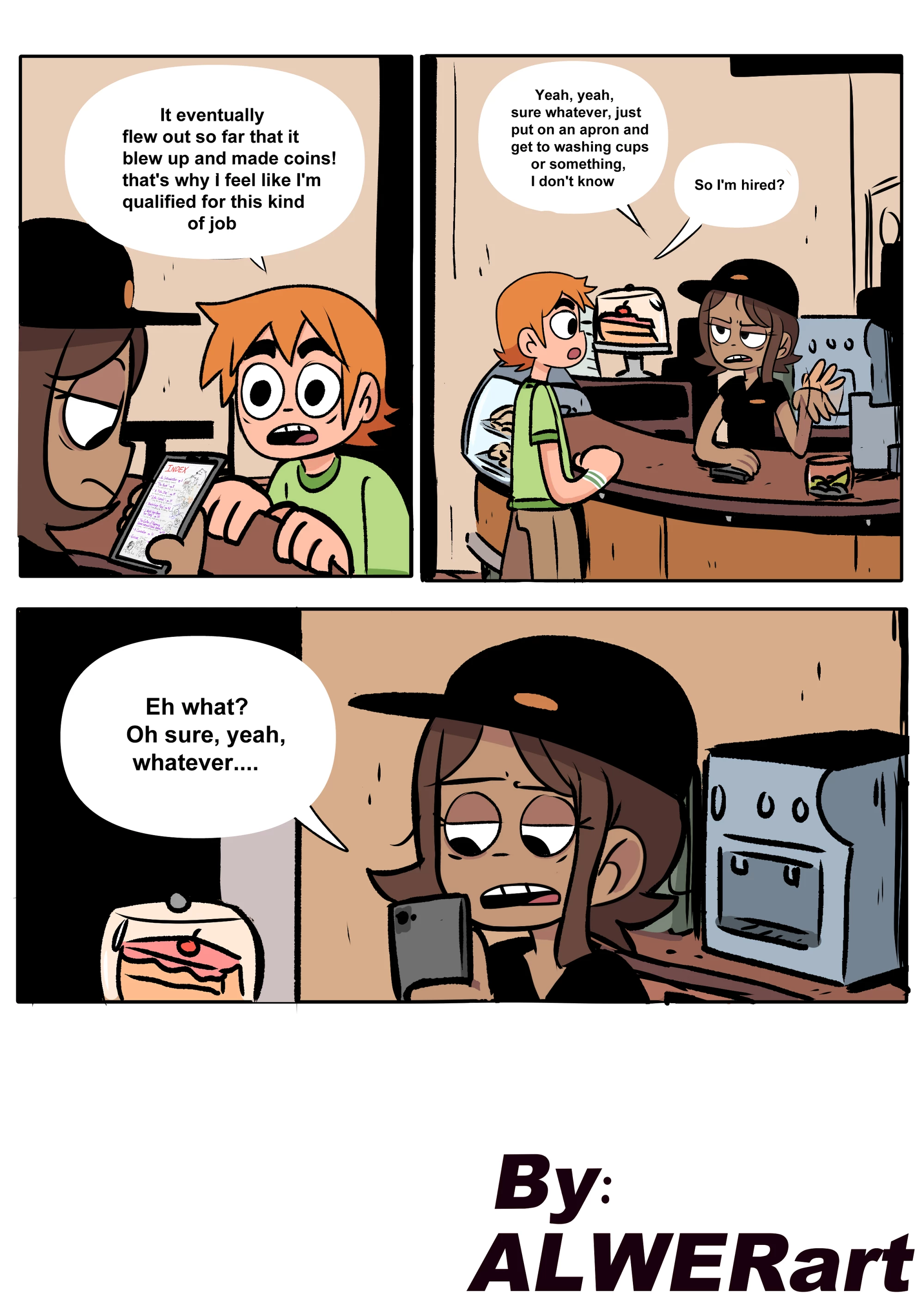 Scott Pilgrim Has a Job porn comic picture 4