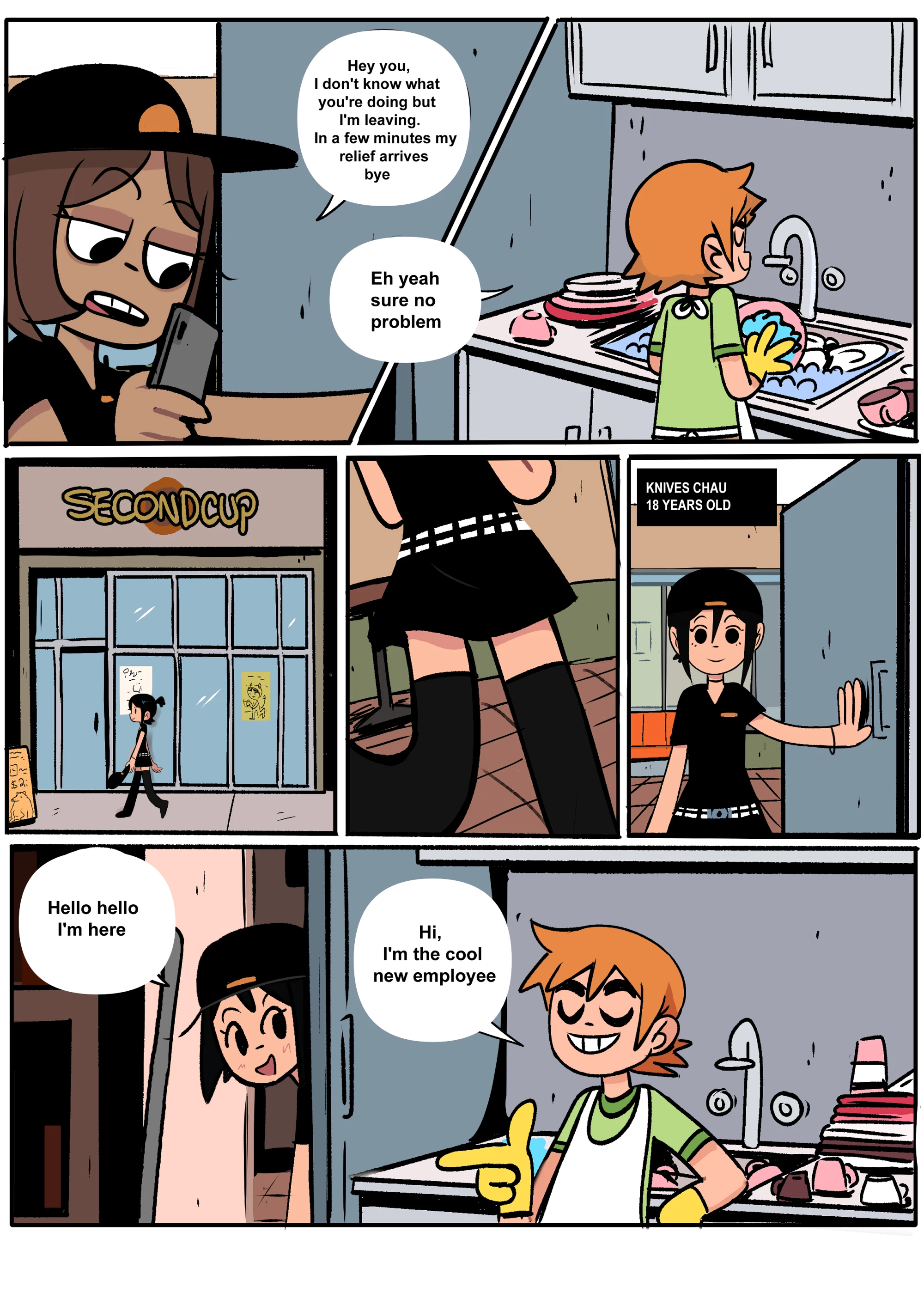Scott Pilgrim Has a Job porn comic picture 6