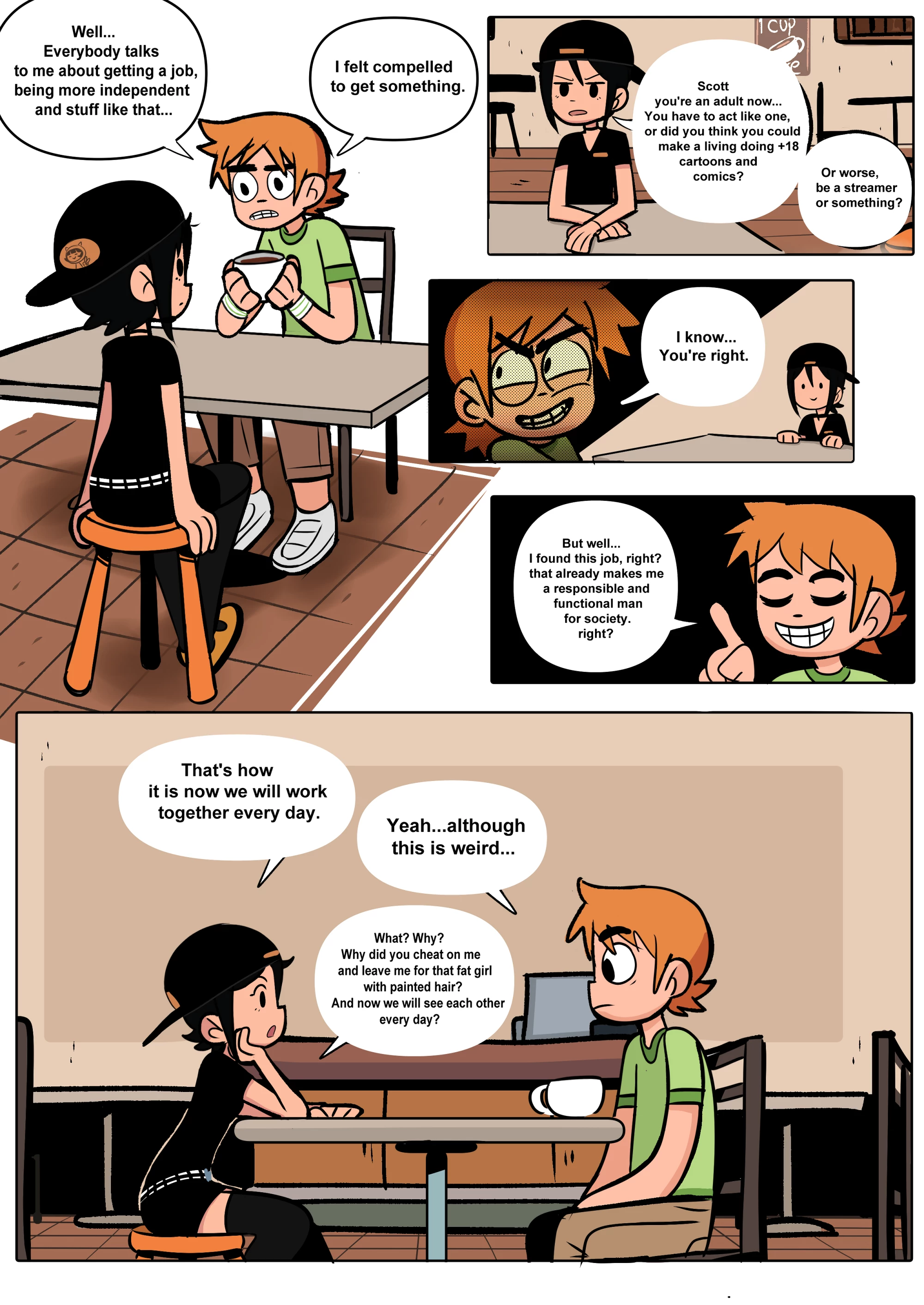 Scott Pilgrim Has a Job porn comic picture 9
