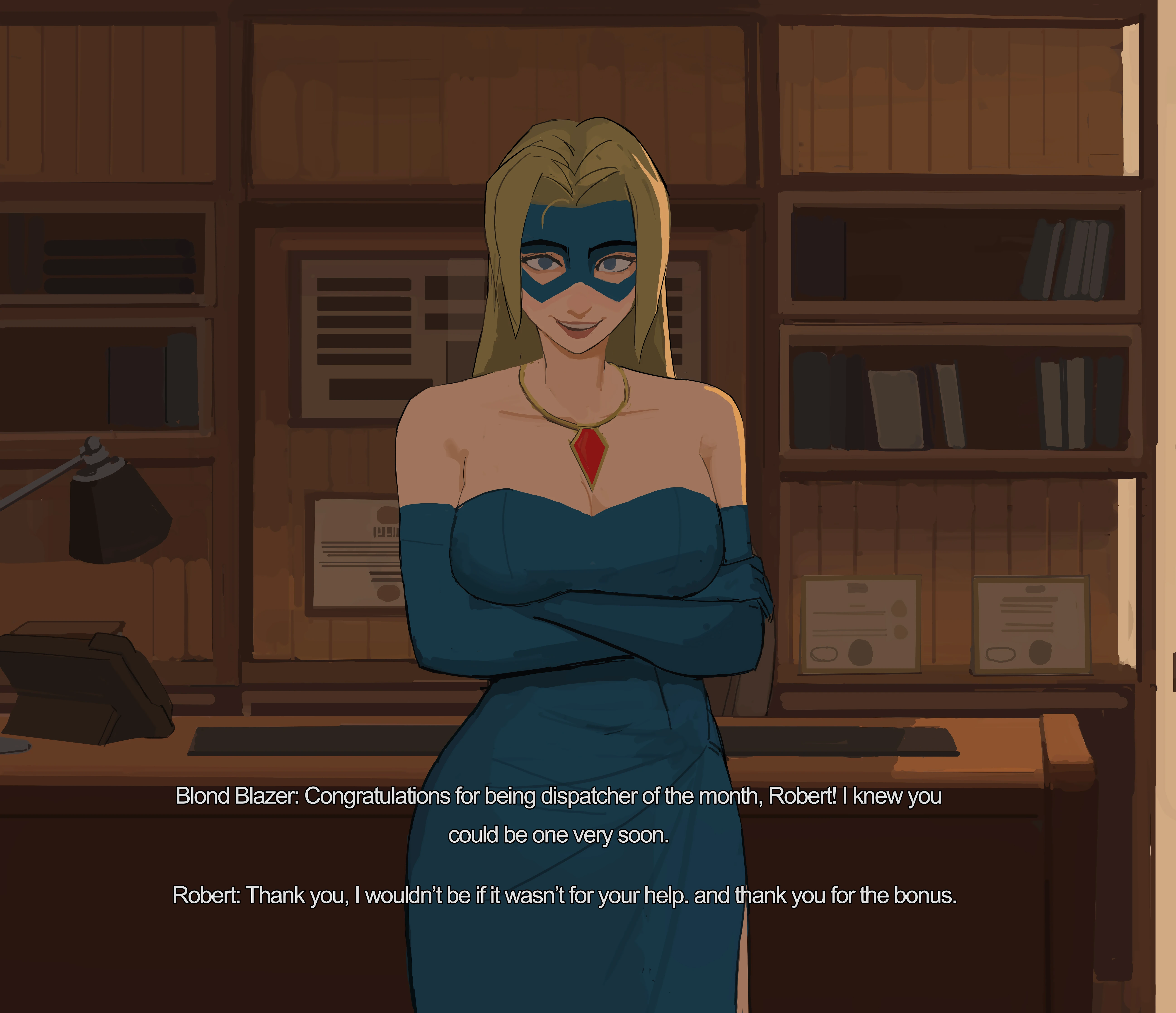 Blonde Blazer porn comic picture 1