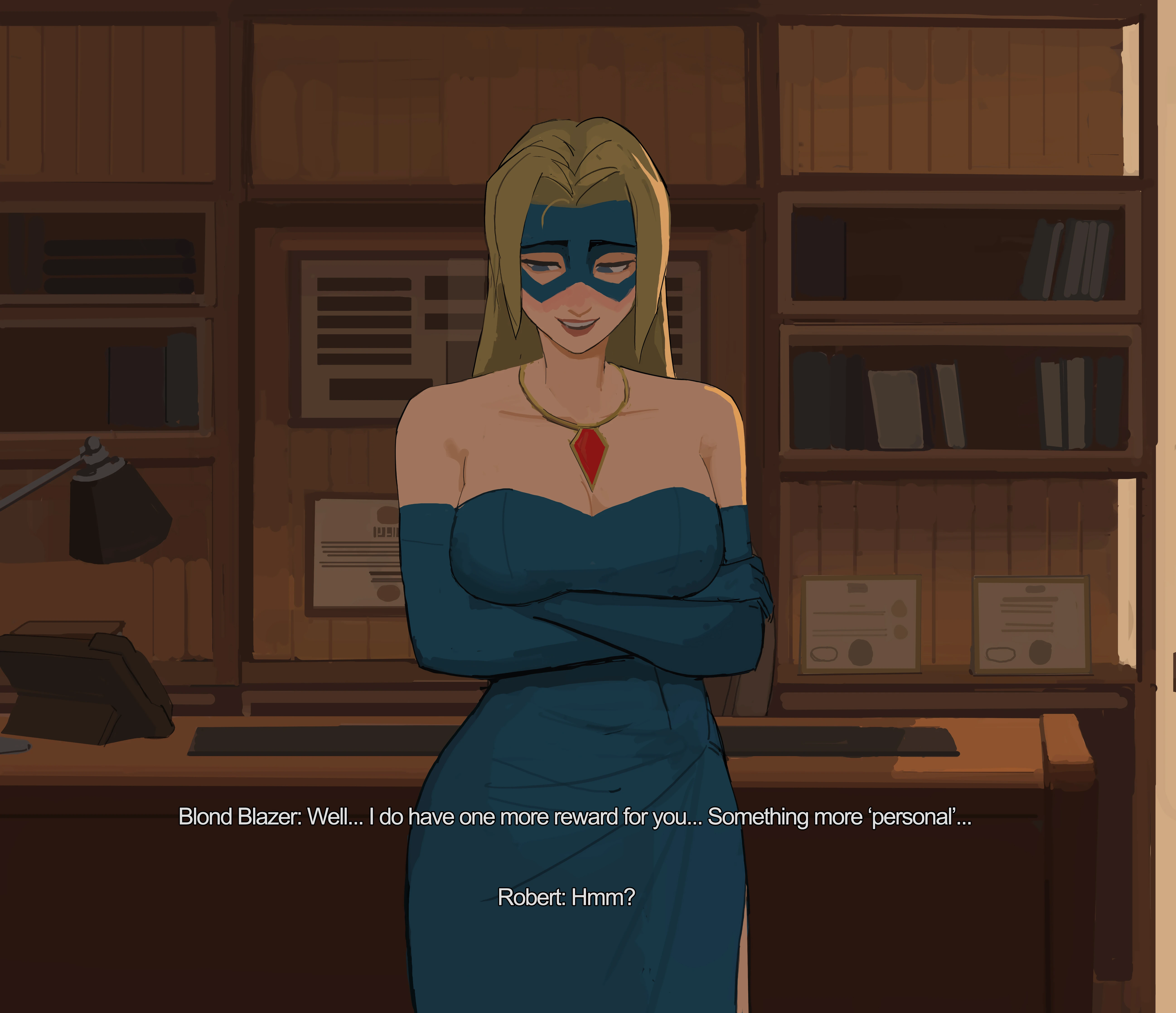 Blonde Blazer porn comic picture 2