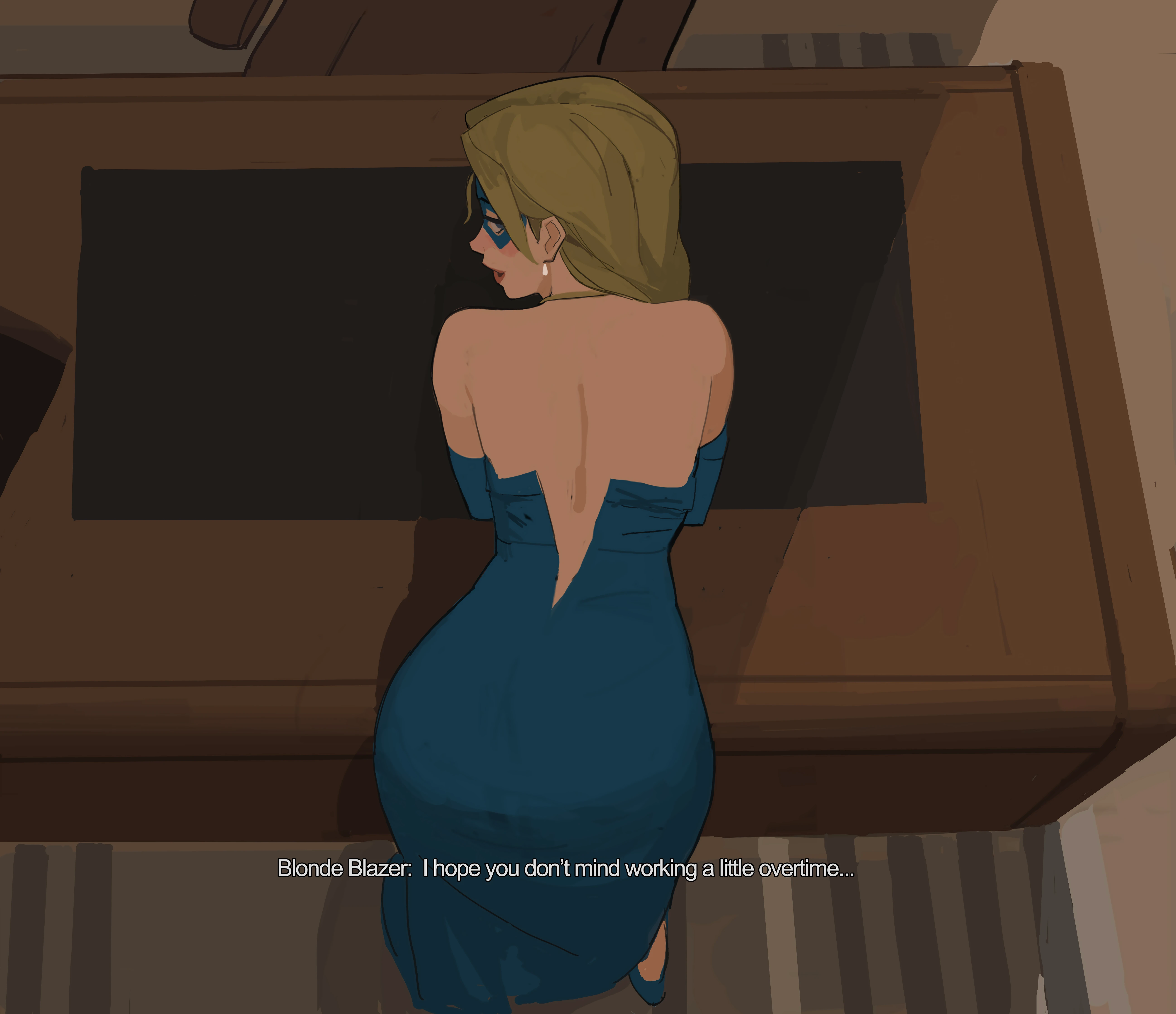 Blonde Blazer porn comic picture 6