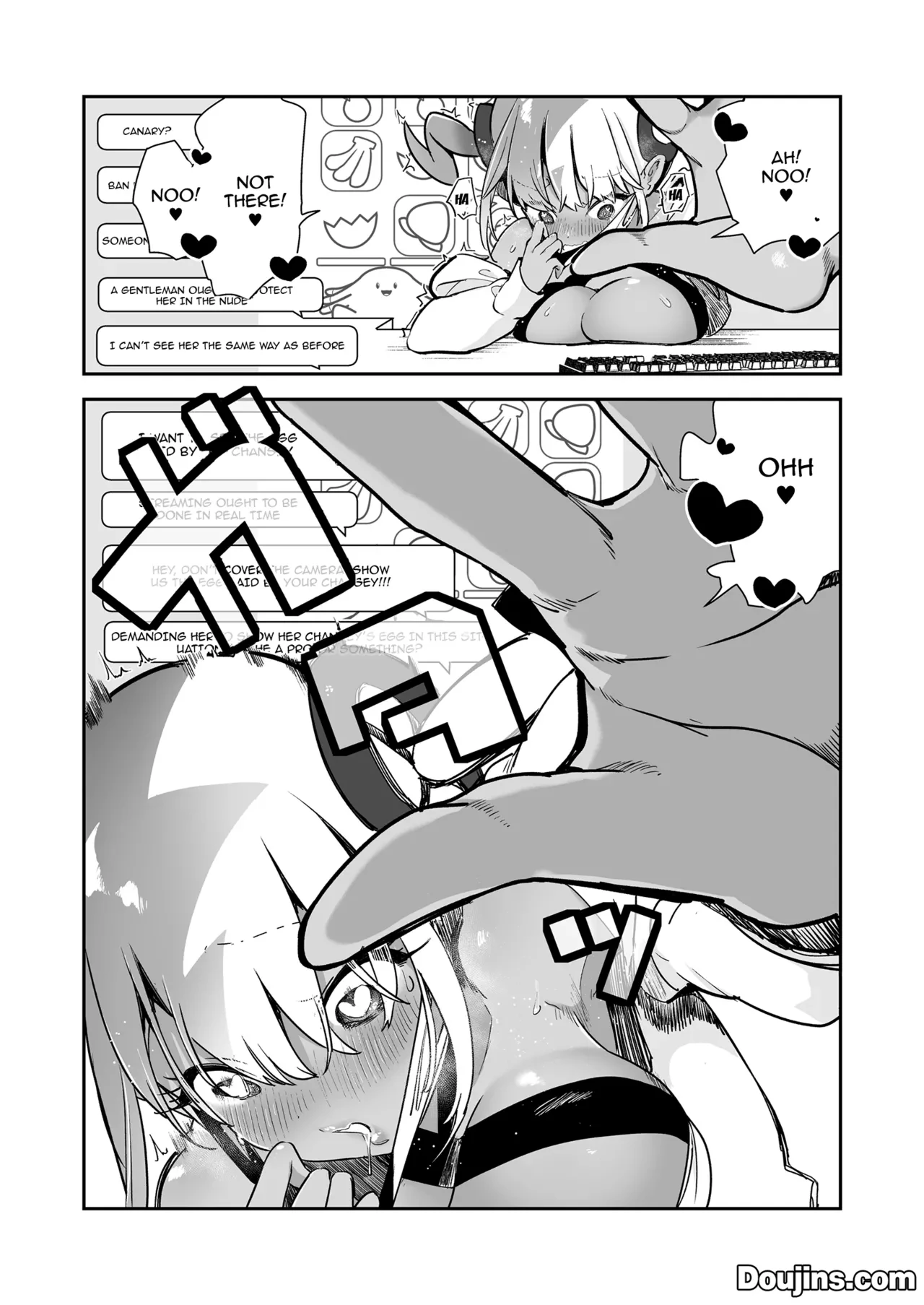 Canari's Well-Behaved So She Won't Do A Lewd Livestream!! | Boku wa Canari Kenzen nano de Ero Haishin wa Shinaizo!! porn comic picture 14