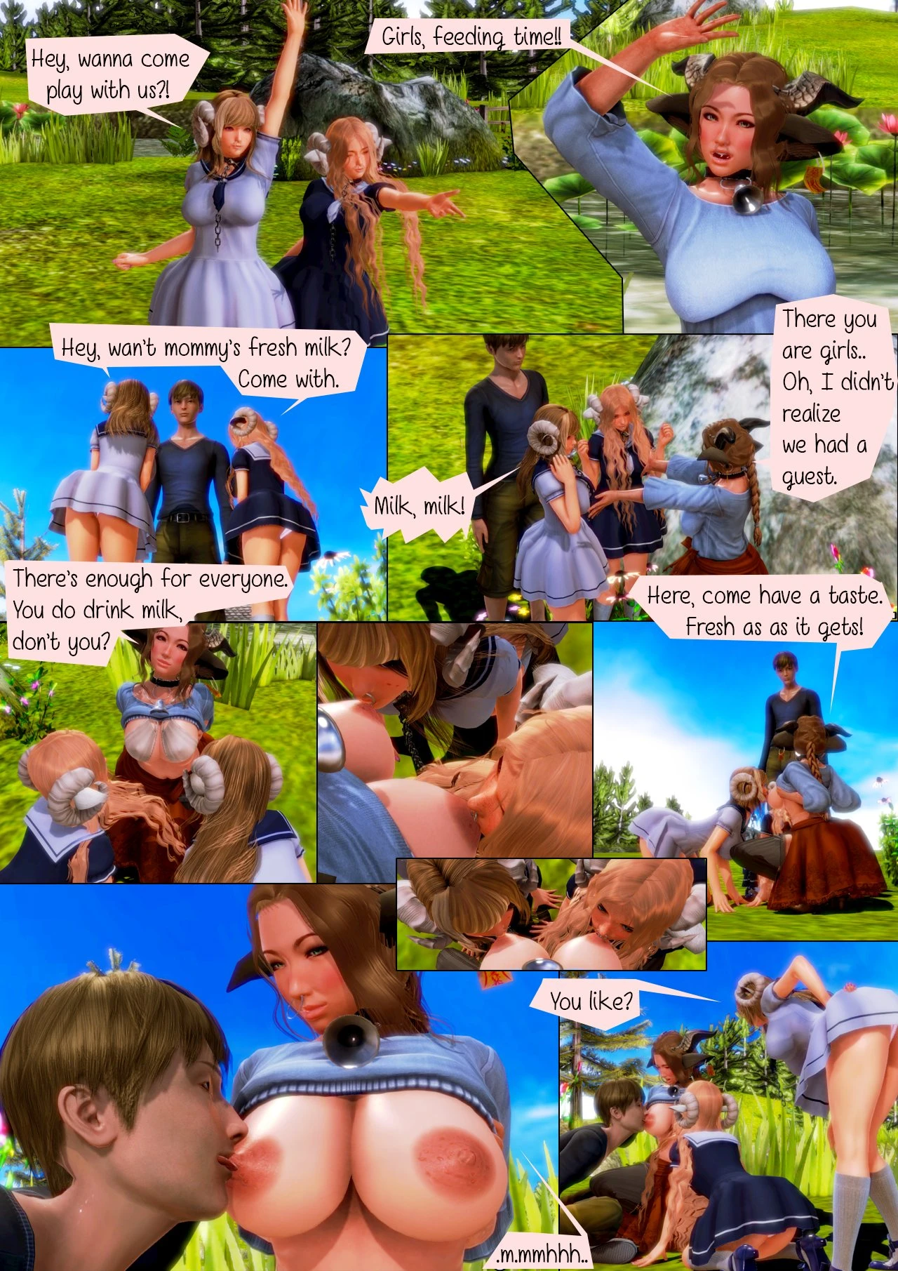 A Boy and His Cows porn comic picture 3